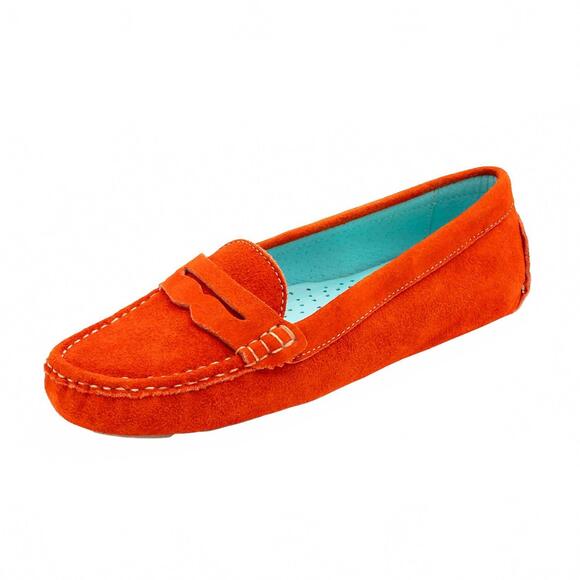 NEW CHARLESTON SHOE CO. women\'s daydream driving shoe in orange